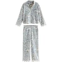 LAURA ASHLEY Pyjama Laura Ashley Oastbrook doppellagiger Schlafanzug (2 tlg)