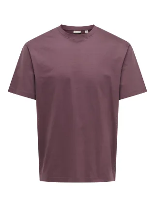 ONLY&SONS - ONSFRED LIFE RLX SS TEE NOOS Huckleberry - Gr. - XL