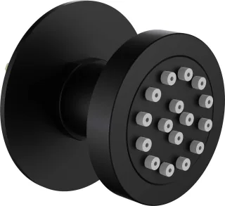 Neuesbad Serie 310 Runde Unterputz-Seitenbrause, Schwarz NB1DENACN77K1