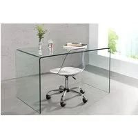 riess-ambiente Schreibtisch FANTOME 120cm transparent, Arbeitszimmer · Glas · Modern Design · Home Office