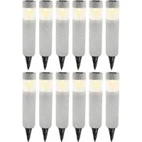 EAXUS LED Gartenleuchte Solarlichter onyX, LED fest integriert, Tageslichtweiß, Wetterfest