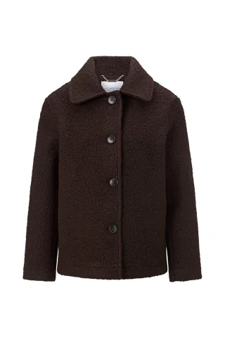 Rich & Royal - Curly Basic Jacket chocolate torte - Gr. - 36