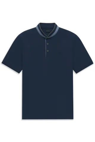 bugatti - Herren Polo 1/2 Arm marine - Gr. - XXL