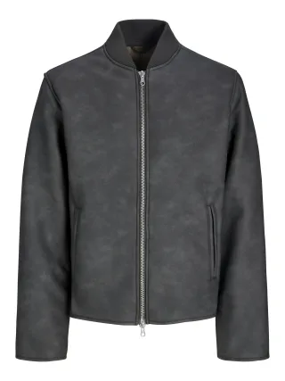 JACK&JONES - JCOFADE PU BOMBER JACKET STYD AW25 chocolate brown - Gr. - L