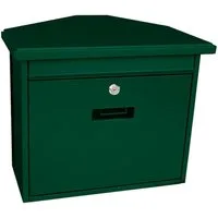 PROREGAL® Wandbriefkasten Wandbriefkasten Zamoran mit Namensschild, Anthrazit