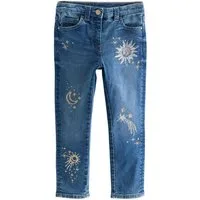 Next Skinny-fit-Jeans Bestickte Skinny Jeans (1-tlg)