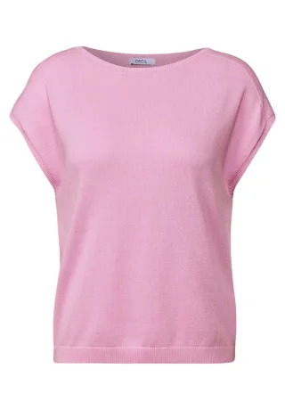 CECIL - Leinen-Look Strickpullover pink - Gr. - S