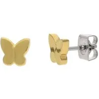 Boccia Paar Ohrstecker 05091-02, Kinder- Titan Schmetterling Goldfarben