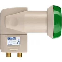 Humax Green Power Twin-LNB 322, stromsparend Universal-Twin-LNB (für 2 Teilnehmer, Umweltfreundliche Verpackung, LTE Filter)
