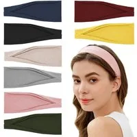 FOUORTUNATE-BEE Stirnband 8 Stück Damen Stirnbänder Workout Yoga Übung Stirnbänder (ür Frauen Haar Schweiß Wicking rutschfeste Haarbänder, 8-St., Sommer Haarschmuck)