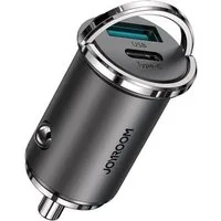JOYROOM C-A35 KFZ-Adapter Kfz-Zigarettenanzünder zu USB-A, USB-C, 45W Schnellladegerät mit USB-A & USB-C, Ring-Pull-Design