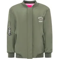 Zwillingsherz Bomberjacke "Wild at Heart" Druckknöpfe, Reißverschluss, Seitliche Taschen
