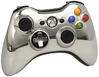 Xbox 360 Wireless Controller mit umschaltbarem D-Pad chromsilber (Limited Edition)