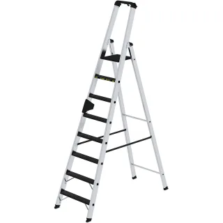 Munk Stufen-Stehleiter 250 kg einseitig begehbar mit clip-step R13 - 042708