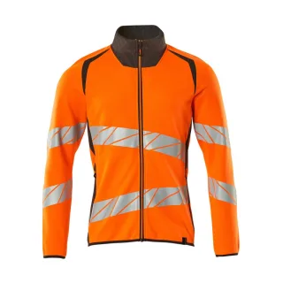 MASCOT Herren Sweatshirt mit Reißverschluss ACCELERATE SAFE Hi-vis Orange / Dunkelanthrazit M - 19184-781-1418-M