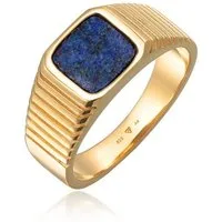Kuzzoi Siegelring Herren Siegelring Sodalith Quadrat 925 Silber