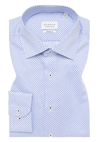 ETERNA - Hemd Twill Langarm hellblau - Gr. - 40