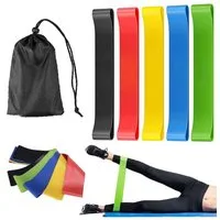 BAYLI Kurzhantel Fitnessbänder Set, 5 Stück Widerstandsbänder für Krafttraining