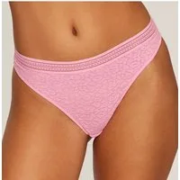 LASCANA String Freya aus Spitze in Leo-Optik mit modischem Bund, sexy Dessous