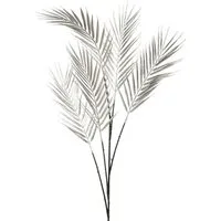 Kunstzweig Kunststoff Goldfruchtpalmen Zweig LARMO, metallic-Silber, 115cm Goldfruchtpalme, artplants, Höhe 115.0 cm