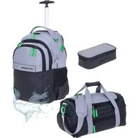 ELEPHANT Schulrucksack Schultrolley Trolley Hero Signature Schulrucksack (3 Teile Set), Rucksacktrolley Schule Rucksack Trolly, Sporttasche, Mäppchen Box +tsm