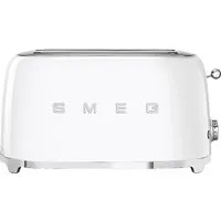 Smeg Toaster TSF02WHEU, 2 lange Schlitze, für 4 Scheiben, 1500 W