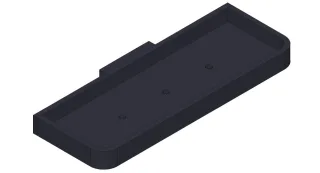 Giese Dusch Konsole schwarz matt mit Schichtstoff (HPL) in schwarz , 30827-14 30827-14