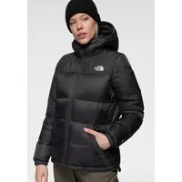 The North Face Daunenjacke mit Kapuze und hochschließendem Kragen, winddicht und wasserabweisend