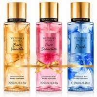 Victorias Secret Duft-Set Bestseller Set 3x250 ml, 2026 Bestseller Collection mit Bare Vanilla, Pure Seduction und Rush
