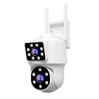 Srihome SH063 4MP Outdoor Security Camera PTZ Smart Wireless WiFi Security Monitor Dual Lens AI Humanoid Tracking Full C
