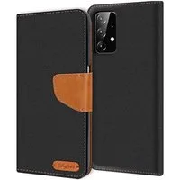 CoolGadget Handyhülle Denim Schutzhülle Flip Case für Samsung Galaxy A52 6,5 Zoll, Book Cover Handy Tasche Hülle für Samsung A52 5G, A52s 5G Klapphülle