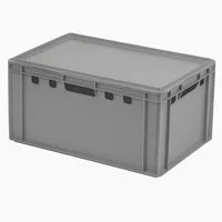Logiplast Transportbehälter 1 x E3-Kisten mit Deckel in verschiedenen Farben, (Spar-Set)