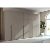 rauch Drehtürenschrank Kleiderschrank Schrank Garderobe Wäscheschrank BESTSELLER MONTCLAR (3 Ausstattungen BASIC/CLASSIC/PREMIUM (SOFT-CLOSE), Breiten 201-400 cm) Front in Glas/Hochglanz/Dekor/Grauspiegel in 5 Breiten MADE IN GERMANY