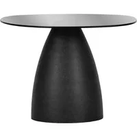 Gutmann Factory Beistelltisch MURPHY, Schwarz, Glas, Metallgestell, Getönt, B 65 x H 45 x T 57 cm