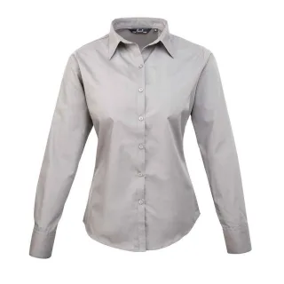 Premier - Hemd für Damen Langärmlig (Silber)
