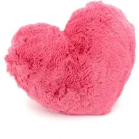 heimtexland Dekokissen Fell Kuschelkissen Plüsch Herz XL Deko Herzkissen, super weich und flauschig, Allergiker geeignet, atmungsaktiv, waschbar