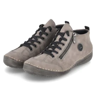 Rieker Halbschuhe - Gr. 36 - Grau - Synthetik