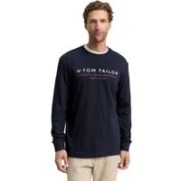 TOM TAILOR Langarmshirt mit Logo Print