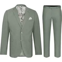Paul Malone Anzug Sommerlicher Herrenanzug moderner, stilvoller Herren Anzug (Set, 2-tlg., Sakko mit Hose) Slim Fit mit AMF Naht