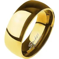 Taffstyle Fingerring Herrenring Damenring Edelstahl Gold Unisex Partnerring vergoldet (Freundschaftsring Paarring Partnerring Ehering Trauring Hochzeitsring), Verlobungsring Partnerring Freundschaftring Herrenring Damenring