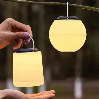 Portable Camping Lamp With Hook USB Rechargeable Tent Lighting Decorations Waterproof Garden Rechargeable Outdoor Waterp