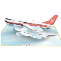 papercrush Geburtstagskarte Flugzeug Pop-Up Karte