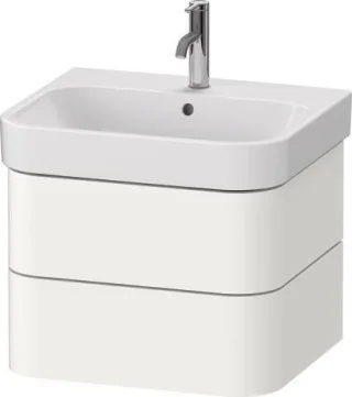 Duravit Happy D.2 Plus Waschtischunterbau wandhängend Weiß Supermatt 575x490x415 mm - HP438508484000 HP4385084840000