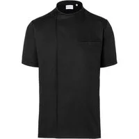 Karlowsky Fashion Kochjacke KARLOWSKY Überwurf-Kochhemd Unisex Kurzarm Druckknöpfe Schwarz