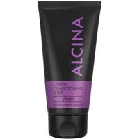 ALCINA Haarspülung ALCINA Color Conditioning Shot in Farbe Violett (150 ml), Packung, Pflegt glanzloses Haar und lässt verblassende Farben strahlen.
