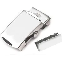 maDDma 1 Gürtelschnalle aus Metall mit Endstück Koppelschließe Gurtstecker (Einzeln, 1-tlg), 30mm