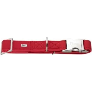 Hunter Hundehalsung softie alu strong rot M