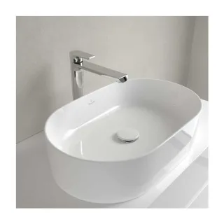 Villeroy und Boch Collaro Aufsatzwaschbecken 4A195601 560 x 360 x 145 mm, Weiß Alpin, ohne Überlauf