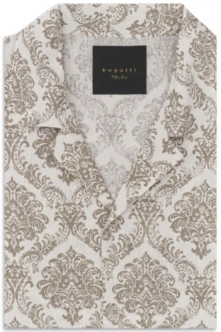 bugatti - Freizeithemd 1/2 Arm beige - Gr. - XL