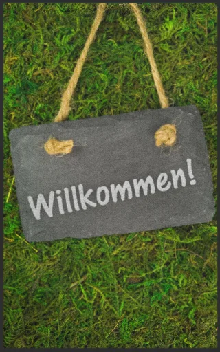 Fussmatte Willkommen 7013 | Größe: 60 cm x 90 cm